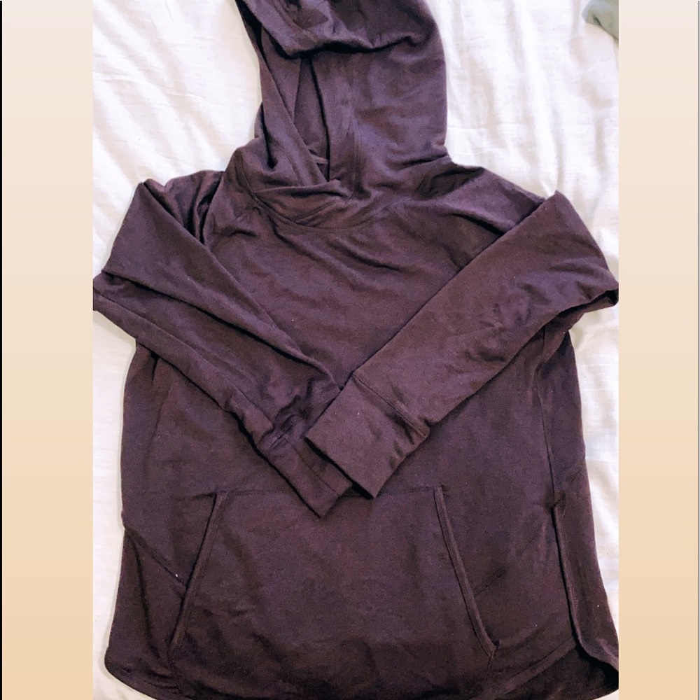 purple athletic hoodie